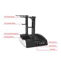 KJH Multifunctionele oplaadstandaard met 4 koelventilatoren voor USB Hub Disc-opslaghouder JYS-P5122