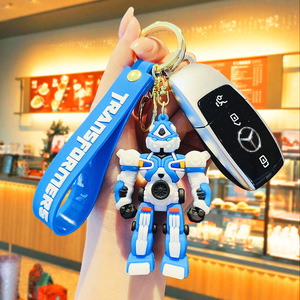 Portachiavi in Silicone a Forma di <span class=keywords><strong>Optimus</strong></span> Prime e Bumblebee, Blocchi da Costruzione Transformers, per Decorazioni Borse - Product Image 5