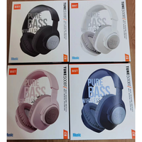 Casque sans fil Sibyl Pink, écouteurs stéréo pliables, super basses, 150 mAh, micro pour ordinateur portable, PC, TV, casque filaire rose