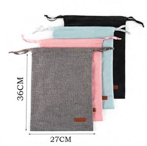 Canvas Drawstring <b>Backpack</b> Large Capacity Bucket Basketball Bag Sports Gym Bag Cycling <b>Backpack</b> - Product Image 5