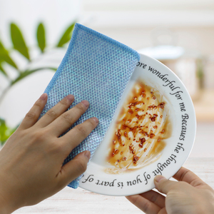 ウェットドライメタルメッシュ布家庭用クリーニングツール用多目的ワイヤー食器洗いラグ食器洗い精練パッドキッチンタオル - Product Image 5