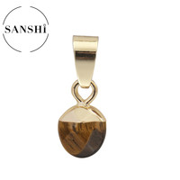 Pendentif en forme de larmes, bijou multicolore en pierre naturelle, Mini pierre en cristal, nouvelle collection