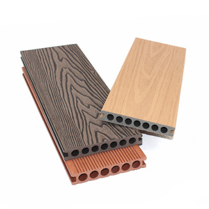 Revêtement de sol extérieur en WPC co-extrudé, gaufré, imperméable, ignifuge, antidérapant, design pastoral pour cour, balcon, terrasse de <span class=keywords><strong>piscine</strong></span> - Product Image 2