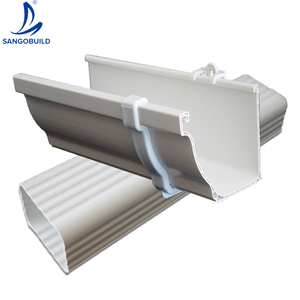 High Quality PVC Rain <strong>Gutter</strong> for Roof <strong>Drain</strong>, 5.2inch and 7inch Big Volume <strong>Plastic</strong> Rectangular Rain Water Collector - Product Image 1