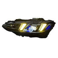 Faros Delanteros para BMW Serie 4 21-25 G22 G82 G80 G26, Conjunto de Faros Amarillos y Blancos, Versión Modificada Shadow