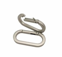 Mousqueton à ressort ovale plat en alliage de zinc couleur personnalisée pour sac, sac à main, accessoire de bricolage, vente en gros
