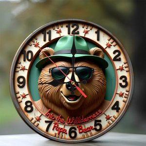 Round Wooden Wall <b>Clock</b> 25cm Quiet Quartz Movement Home Decor <b>Bedroom</b> Study Hanging <b>Clock</b> - Product Image 1
