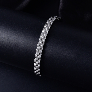 Minimalist Luxury Gear Textured Wholesale Fashion Fine Designer Custom <b>silver</b> Plated Stainless Steel for women <b>bangle</b> <b>bracelet</b> - Product Image 1