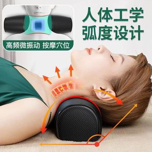 Almohada masajeadora para cuello y hombros con calor y vibración para uso doméstico, dispositivo de soporte lumbar eléctrico - Product Image 4