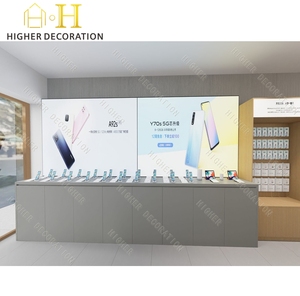 Diseño de Tienda de Teléfonos Móviles, Mostrador de Exhibición de Teléfonos Móviles con Luz, Mostrador de Exhibición de Teléfonos de <span class=keywords><strong>Madera</strong></span> Personalizado - Product Image 3