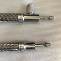 Tuyau flexible tressé en acier inoxydable haute pression, raccordement de cylindre, liquide Ar O2 N2, isolation sous vide, tuyau pour isolation