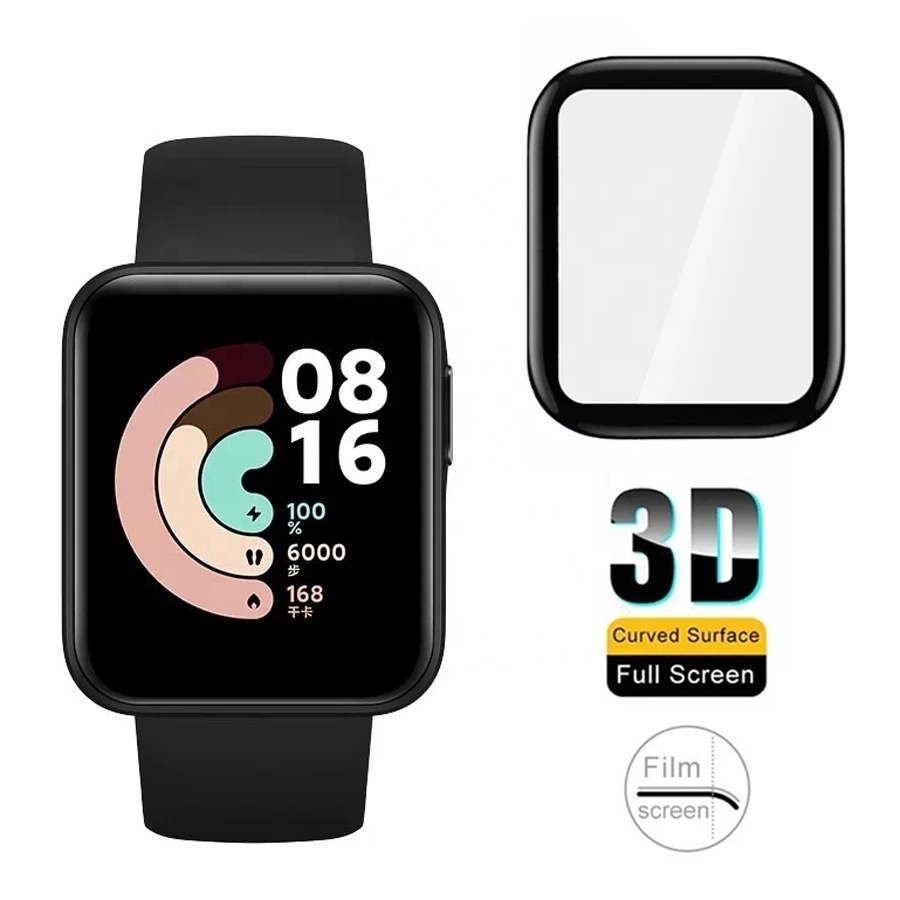 Мягкая 3D Защитная пленка для экрана умных часов Xiaomi Redmi Watch 2 Lite, защитная пленка против царапин (не закаленное стекло)