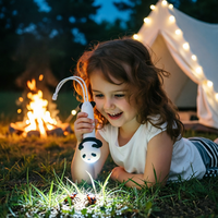Mini lampe torche portable personnalisable en silicone pour enfants, lampe torche puissante rechargeable pour l'extérieur