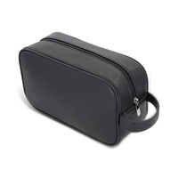 Trousse de Toilette de Voyage en Cuir PU Personnalisable avec Logo, Sac de Maquillage Homme, Trousse de Rangement Cosmétique