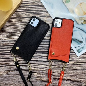 <span class=keywords><strong>Coque</strong></span> bandoulière pour <span class=keywords><strong>iPhone</strong></span> <span class=keywords><strong>12</strong></span> Pro Max, avec sangle d'épaule, porte-cartes de crédit, étui pour téléphone portable - Product Image 5