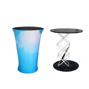 Individuelle Pop-Up-Schalter faltbar Messe Aluminium Messe Tisch-Display Stehender Pop-Up-Stall Tisch Bar Schalter