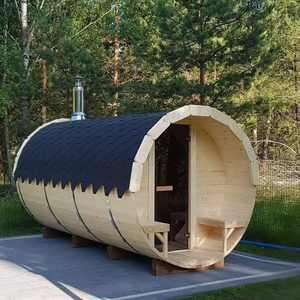 现代豪华简易快速建造芬兰热水浴缸木质Wifi干式<span class=keywords><strong>3</strong></span>人集装箱室室外桑拿浴室带送货 - Product Image 5