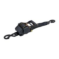 Tali Pengikat Ratchet Retractable Rauto 2 inci 3000 Lbs Heavy Duty Poliester Kekuatan Tinggi untuk Sepeda Motor RV Caravan Camper