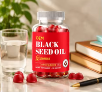 Gummies d'huile de cumin noir à marque privée OEM avec une teneur élevée en TQ pour les marques de bien-être
