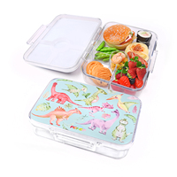 Ventes directes d'usine chaudes 4 compartiments Tritan Bento enfants boîte à lunch enfants boîte à lunch pour l'école boîte à lunch