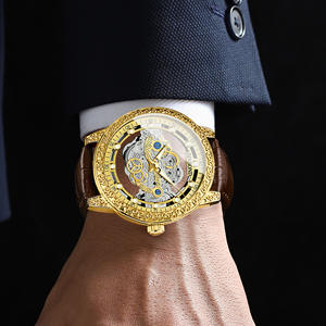 Montre à quartz tendance pour homme BINBOND, véritable montre de luxe à double face creuse avec verre traité, style business et mode - Product Image 3