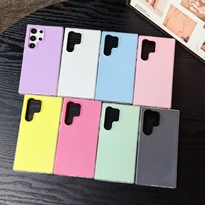 Funda de Silicona Rígida Mate Color Helado <span class=keywords><strong>para</strong></span> <span class=keywords><strong>Samsung</strong></span> S26 S25 S24 <span class=keywords><strong>Ultra</strong></span> S23 FE <span class=keywords><strong>S22</strong></span> A55 A54 A35 A36 A17 A37 A27 - Product Image 6