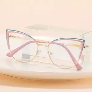 Qsky sıcak satış ultra hafif metal gözlük çerçeveleri anti-mavi ışık okuma gözlük ucuz gözlük çerçeveleri çevrimiçi