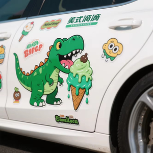 Pegatinas personalizadas para coches, resistentes al agua, de vinilo troquelado, etiquetas autoadhesivas y pegatinas de PVC troqueladas con logotipos de dibujos animados. - Product Image 5