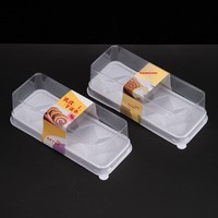 Rouleau de gâteau au taro, dessert peau de tigre, boîte blister, emballage alimentaire transparent de style japonais