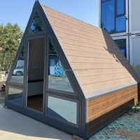 Cabines minuscules maison mobile camping-car Villa Triangle Kit maisons cabine Structure en acier préfabriqué une cabine à cadre