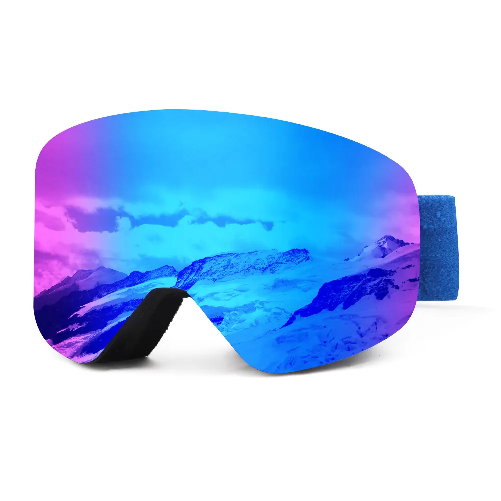 कारखाने कस्टम खेल Uv400 स्नोमोबाइल चुंबकीय लेंस स्की धूप का चश्मा ध्रुवीकृत एंटीफॉग स्नोबोर्ड चश्मा बर्फ स्कीइंग गॉगल