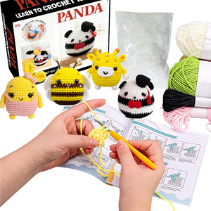 Make Your Own Amigurumi Animal Crochet Kit With Yarn Beginners Diy <b>Knit</b> Crochet Kit - Product Image 2