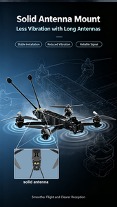 เครื่องส่งสัญญาณโดรน FPV คาร์บอนไฟเบอร์ รับน้ำหนักได้ 2 กก. ระดับมืออาชีพ พร้อมแบตเตอรี่ลิเธียมโพลิเมอร์ ตัวควบคุมวิทยุ และตัวควบคุมการบิน - Product Image 6
