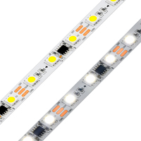 Bandes LED Pixel SM16703 12V 60Leds/m 10mm largeur 2700-6500K couleur blanche effet coulant décor pour affichage dynamique blanc unique
