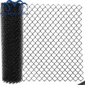Phật Sơn Nhà Máy Kim Loại Màu Đen Tấm Lưới Hàng Rào 6ft 12ft PVC Tráng Màu Đen Chuỗi Liên Kết Hàng Rào - Product Image 1