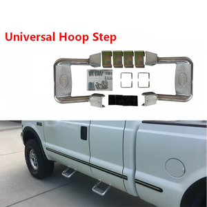 Accesorios para Automóviles JOESHIER 4x4, Estribos Laterales Universales de Aluminio con Recubrimiento de Polvo Negro, Antideslizantes, Pedales de Barra Lateral Plateados - Product Image 5