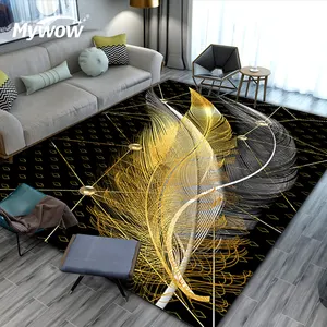 MW Durable Rugs Crystal Velvet Golden Proof Carpet