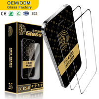 Protection d'écran en verre trempé 9H HD 2.5D anti-traces de doigts, anti-statique, anti-rayures, anti-poussière, 0,4 mm, vente en gros usine