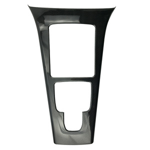 Mercedes-Benz Center <b>Console</b> Trim Cover Carbon Fiber Textured Piano <b>Black</b> ABS Panel For A-Class CLA-Class W177 C118 - Product Image 1