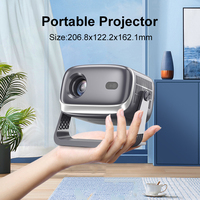 Mini Proyector B12 Actualizado 2026 con WiFi, Bluetooth, Soporte 1080P 4K, Full HD, Corrección Trapezoidal Automática, Cine en Casa Portátil, Proyector Inteligente
