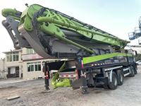 Harga bagus 2021 tahun digunakan 59 m jangkauan vertikal 180m Jinan/h keluaran keliling pompa beton truk pompa hidrolik untuk dijual