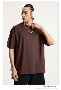 高品质男士230克短袖定制t恤230gsm精品皮马棉街风格水纱儿童批发 - Product Image 2