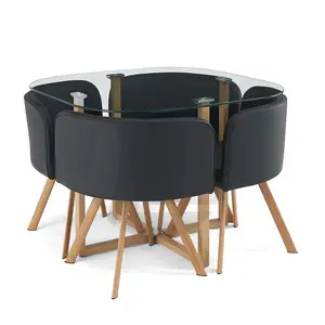 Franse Hedendaagse High-End En Modern Restaurant Eettafel End Stoelen Set Moderne