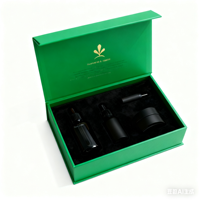 Emballage de cosmétiques de luxe avec logo personnalisé, stratification brillante, boîtes cadeau d'emballage en papier de carton magnétique avec incrustation de mousse EVA
