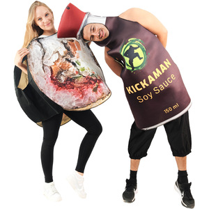 Conjunto de disfraz de sushi y salsa de soja para adultos, traje de fiesta de Halloween para parejas, tamaño 150 ml - Product Image 2