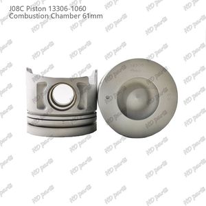 J08c Piston Với Pin 61Mm Buồng Đốt 13306-1060 Cho Động Cơ <span class=keywords><strong>Hino</strong></span> - Product Image 2