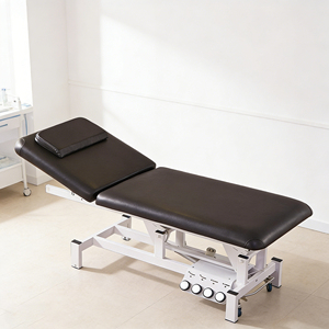 Mesa de <span class=keywords><strong>Derma</strong></span> Eléctrica Ajustable en Altura con 3 Motores, Personalizable de Fábrica, Color Opcional, Silla Cosmética, Cama Facial de Belleza - Product Image 6