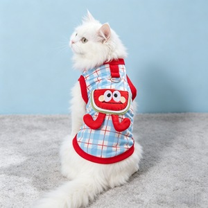 เสื้อผ้าสัตว์เลี้ยง เสื้อกั๊กสัตว์น่ารัก สีเหลือง โพลีเอสเตอร์ ระบายอากาศได้ดี ไม่มีแขน สำหรับแมวและลูกแมว - Product Image 2