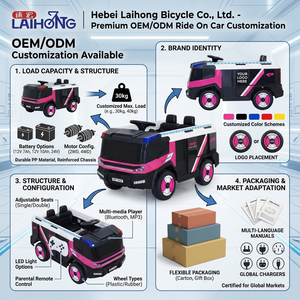 Camion de pompiers pour enfants, voiture à pédales pour bébé, voiture électrique 12V avec réservoir d'<span class=keywords><strong>eau</strong></span>, voiture électrique pour enfants - Product Image 5