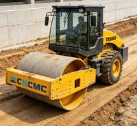 Rouleau compresseur vibrant à tambour unique CNCMC TRSH06, force 85KN, largeur de tambour 1520mm, 6 tonnes, type cabine, pour compactage de sol et d'asphalte